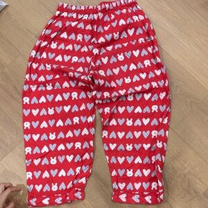 Pjs Red Heart Pattern Kids Pajamas